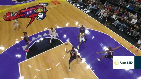 奎克利34+5+5 巴恩斯22+12+6 凯斯勒18+25+8帽 猛龙击退爵士