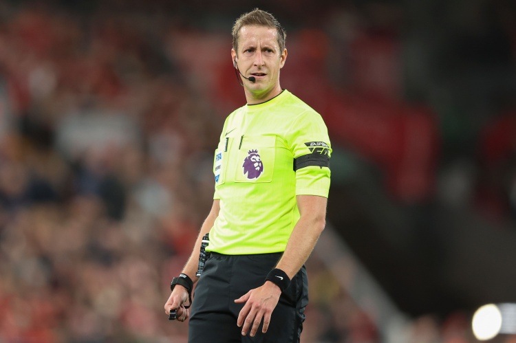 英超第31轮裁判安排：布鲁克斯主哨曼市德比 奥利弗吹罚切尔西